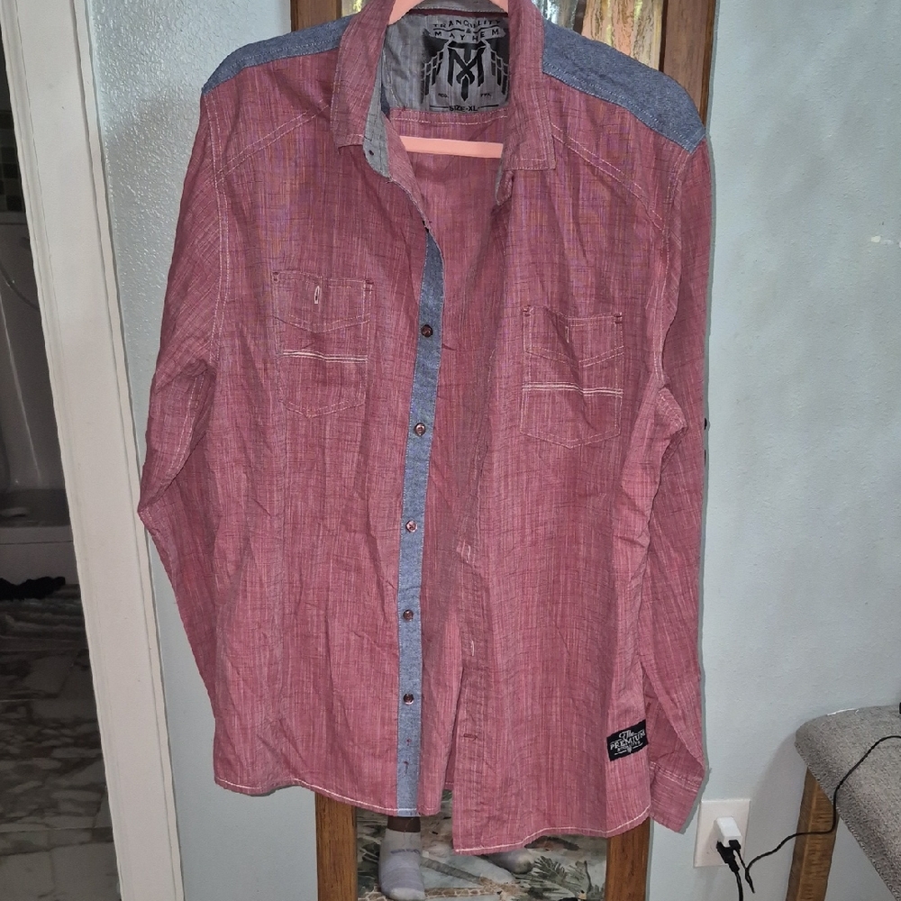 Tranquility by Colorado Clothing Red Shirt with Blue Accents